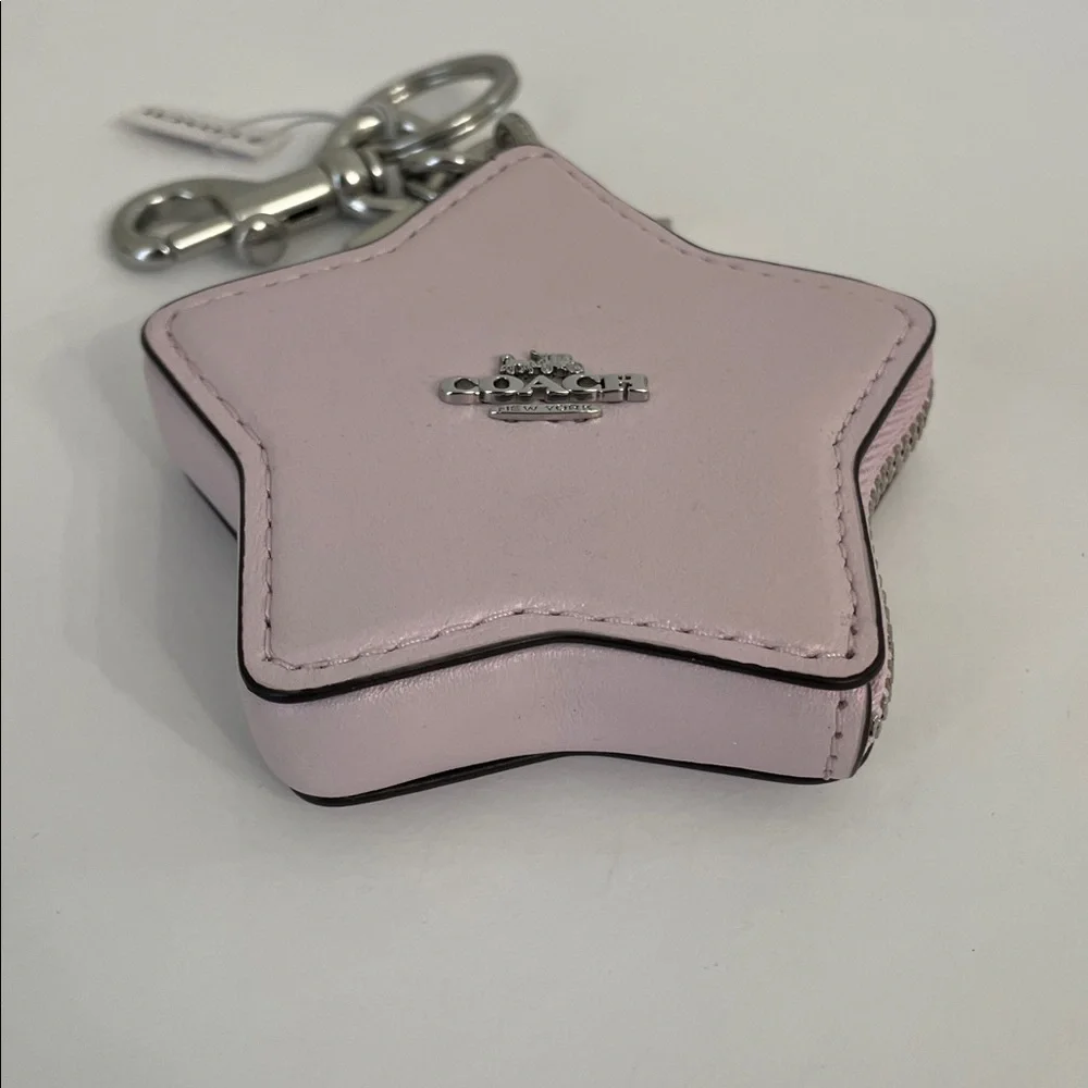 NWT Coach Star Bag Charm Coin Case Pouch Key Fob - Picture 5 of 11